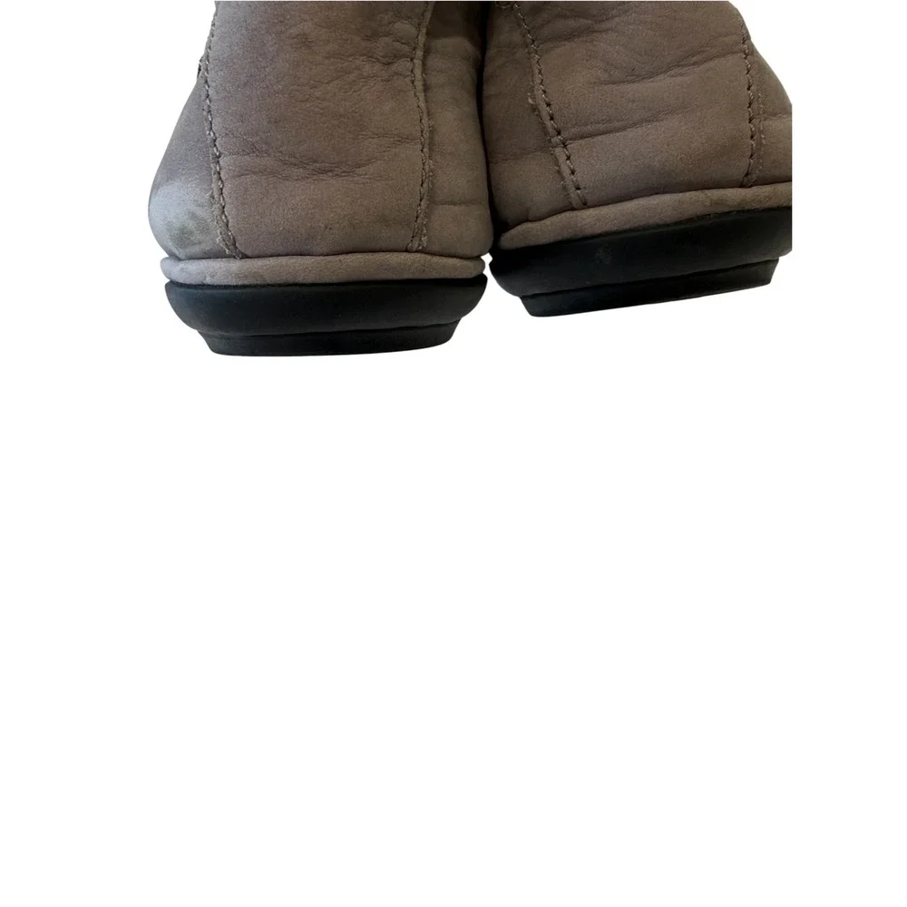 Camper Girls Grey Leather Slip On Ankle Boots, 35 /